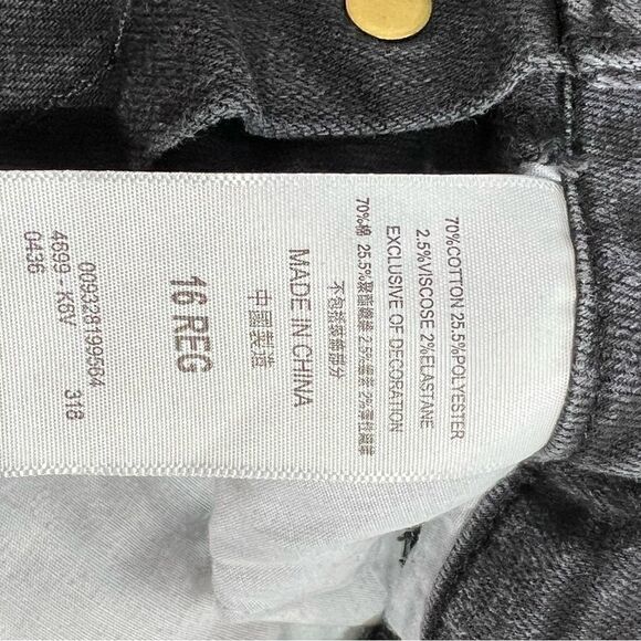 Levis Overalls kids overall Bib Denim Stretch black size 16 - Picture 7 of 10